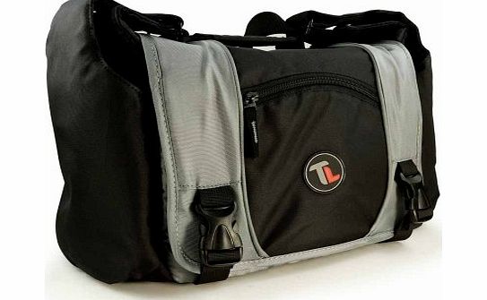 Tuff-Luv Large Shoulder Bag camera case cover for Digital SLR / Short Zoom Lens (Black/Grey)