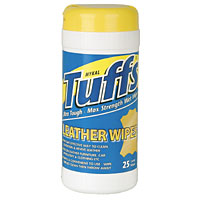 TUFFSandreg; Leather Cleaning and Conditioning Wipes Pack of 25
