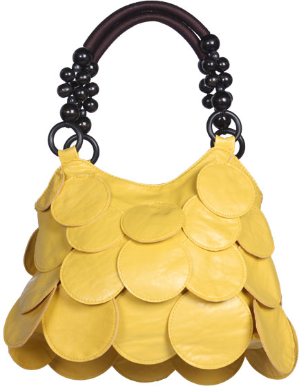 layer shopper bag yellow