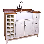 tumble-home at notonthehighstreet.com Free-Standing Kitchen Sink Unit and Wine Rack