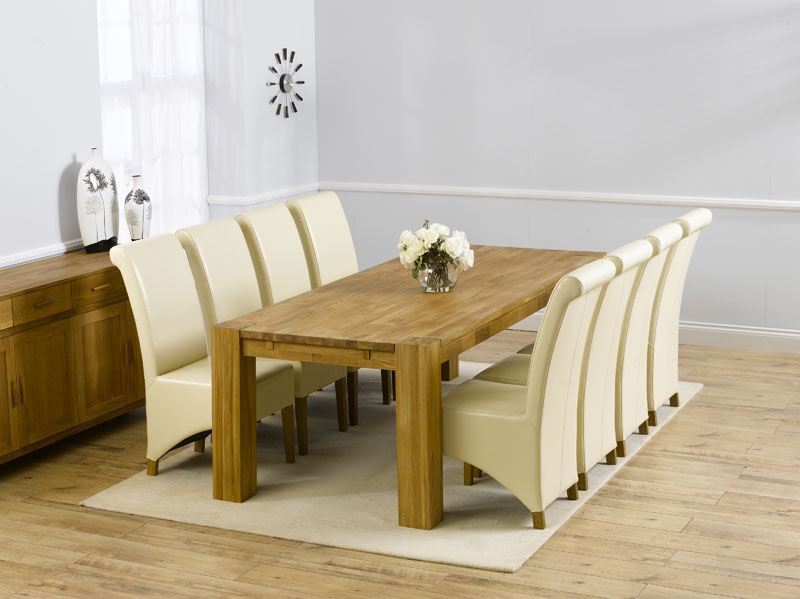 Oak Dining Table - 240cm and 8 Palermo