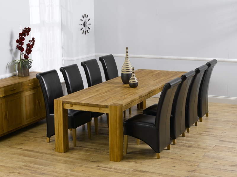 Oak Dining Table - 300cm and 8 Palermo