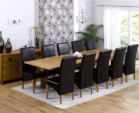 turin Oak Dining Table with Extensions -