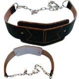 Cowhide Leather Dipping weightlifting belt with Free Chain