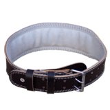 Turner Sports Genuine Leather Weightlifting Body Building Belt Exercise Gym Weight lifting Padded Belts Black Small Medium