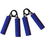 Hand Grippers Steel Coil Wist Palm Muscle Grip Strenght Foam Padded Handles Blue