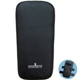 Leather Thai pad kickboxing punch pads martial training Black