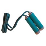 Nylon Skipping Rope Speed Ropes With Foam Padded Handles Plastic Green