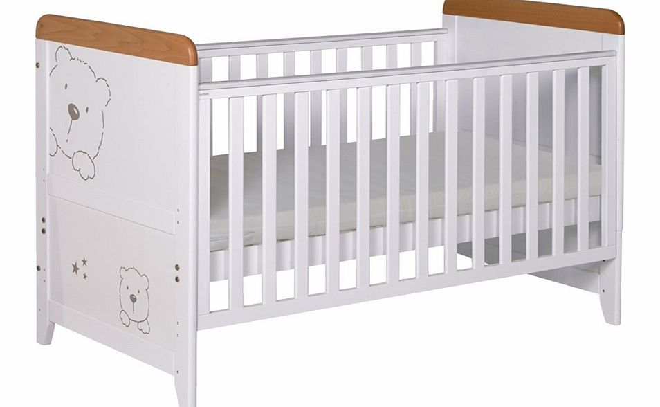 3 Bears Cot Bed Beech White