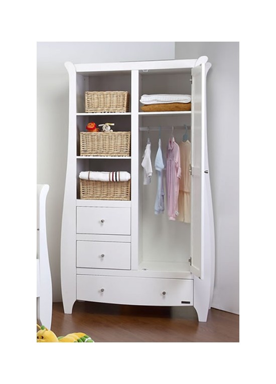 Tutti Bambini Katie/Lucas Sleigh Wardrobe-White