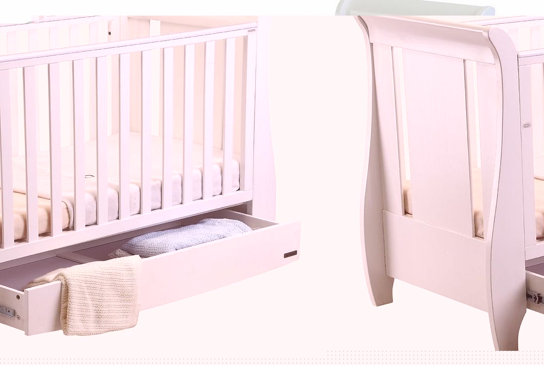 Katie White Sleigh Cot