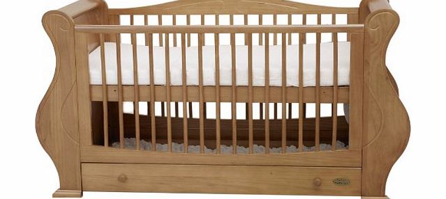 Tutti Bambini Louis Fix Side Sleigh Marie Cot Bed (Old English)