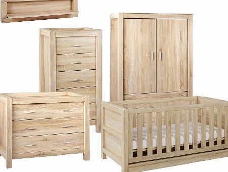 Tutti Bambini Milan Oak 6 Piece Roomset