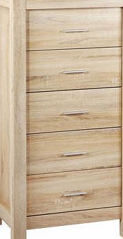 Tutti Bambini Milan Tallboy 5 Drawer Chest