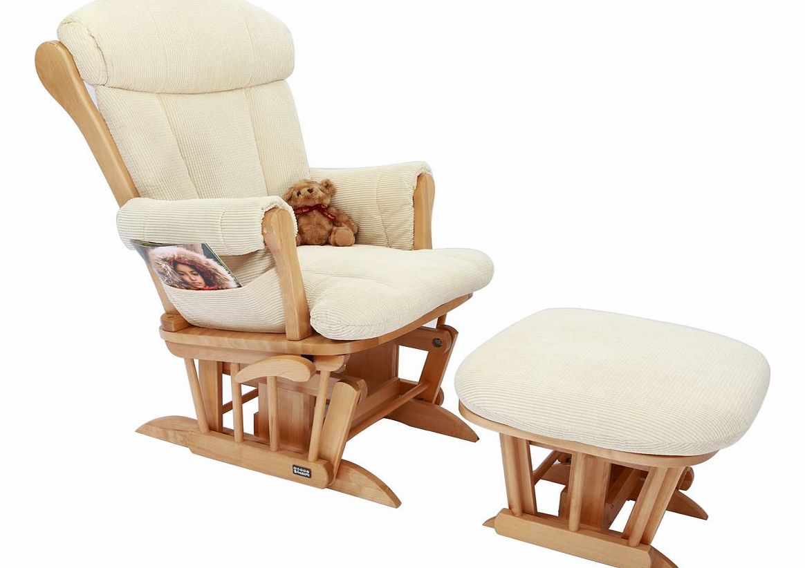 Rose Natural Glider Chair  Stool