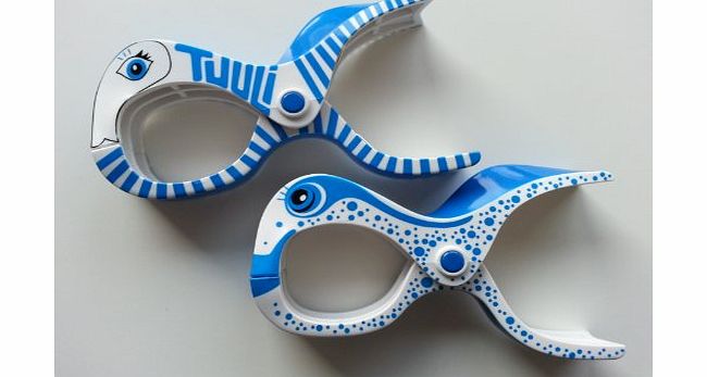Tuuli Clips Tuuli Beach Towel Clips - Design Tuuli Blue/Design Fish (2 2 pcs)