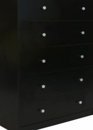 Tvilum GRADE A1 - Billi June 5 Drawer Chest In Black