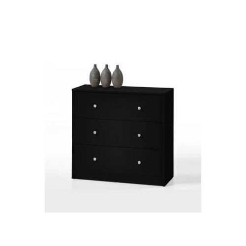 Tvilum May 3 Drawer chest In Black