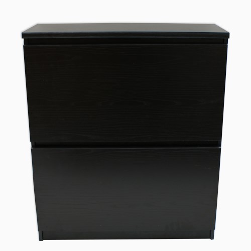 Tvilum Naia 2 Tier Shoe Cabinet in Black - 12