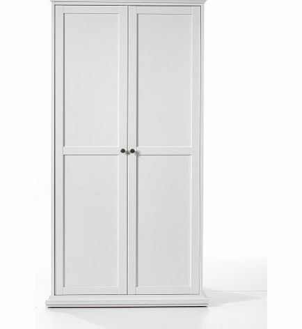 Tvilum Paris 2 Door Wardrobe in White