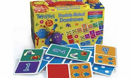 Tweenies Double Sided Dominoes BBC numbers and pictures, 21 pieces