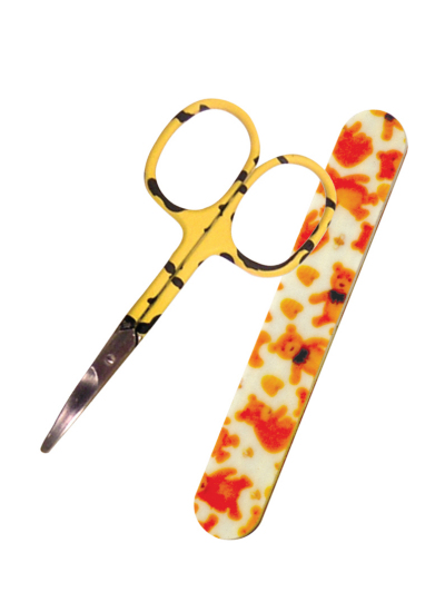 Tweezerman Baby Nail Scissors with Bear File