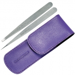 Tweezerman PETITE TWEEZE SET IN LEATHER CASE -