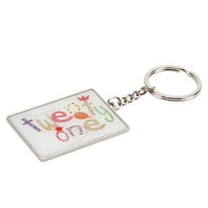 Twenty One 21st Birthday Keyring
