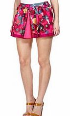 Hermosa fuchsia pure silk skirt