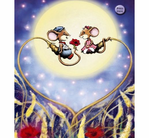 Twinkle Twinkle light up card - Romantic / Valentines card - TT206