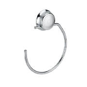 Twist and Lock Chrome Towel Ring