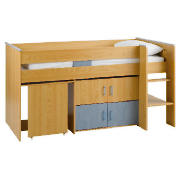 Twist Mid-Sleeper with Comfykids, Pink