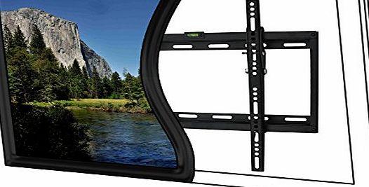 TWISTED ENVY Flat Screen TV Wall Mount Bracket for 16``-32`` Plasma, LED, and LCD flat screen displays with VESA Mounting Patterns up to 200x200. Load capacity up to 110 pounds or 52Kg