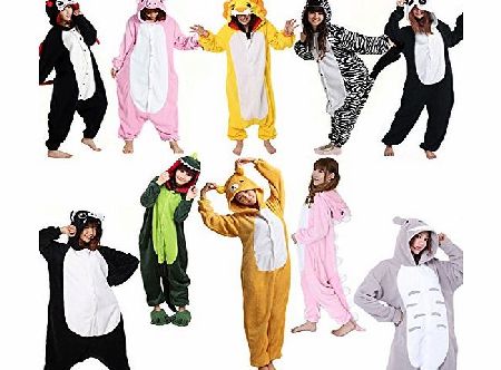 Mens Ladies Adults Fleece Animal Onesies Novelty Onsie Kigurumi Pyjamas Zebra Unisex X Large