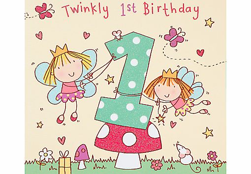 Twizler Fairy Birthday Card, Age 1