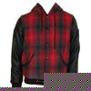 Two Angle Checked Varsity Jacket (Red/Black)