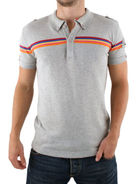 Two Stoned Grey San Elmo Polo Shirt