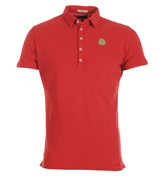 Two Stoned Jackson J-144-C FM Red Pique Polo Shirt
