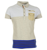 Two Stoned Jerry Heather Grey Polo Shirt
