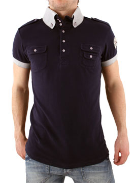 Two Stoned Navy Deeper Polo Shirt
