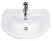 Twyford Entice Semi Recessed Washbasin 54cm 2 Taphole