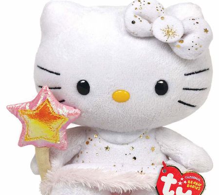 TY Hello Kitty Gold Angel Beanie