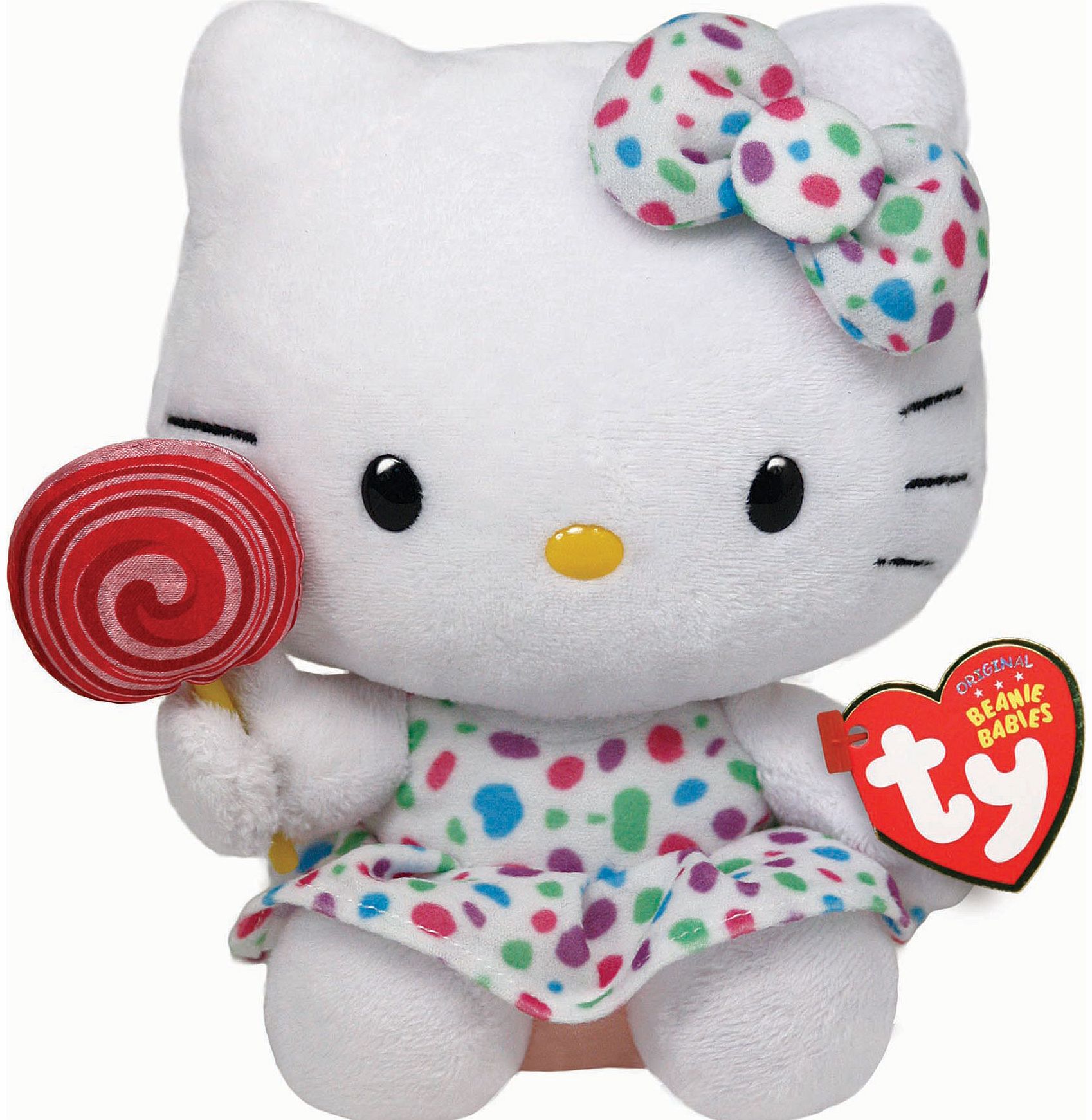 TY Hello Kitty Lollipop Beanie
