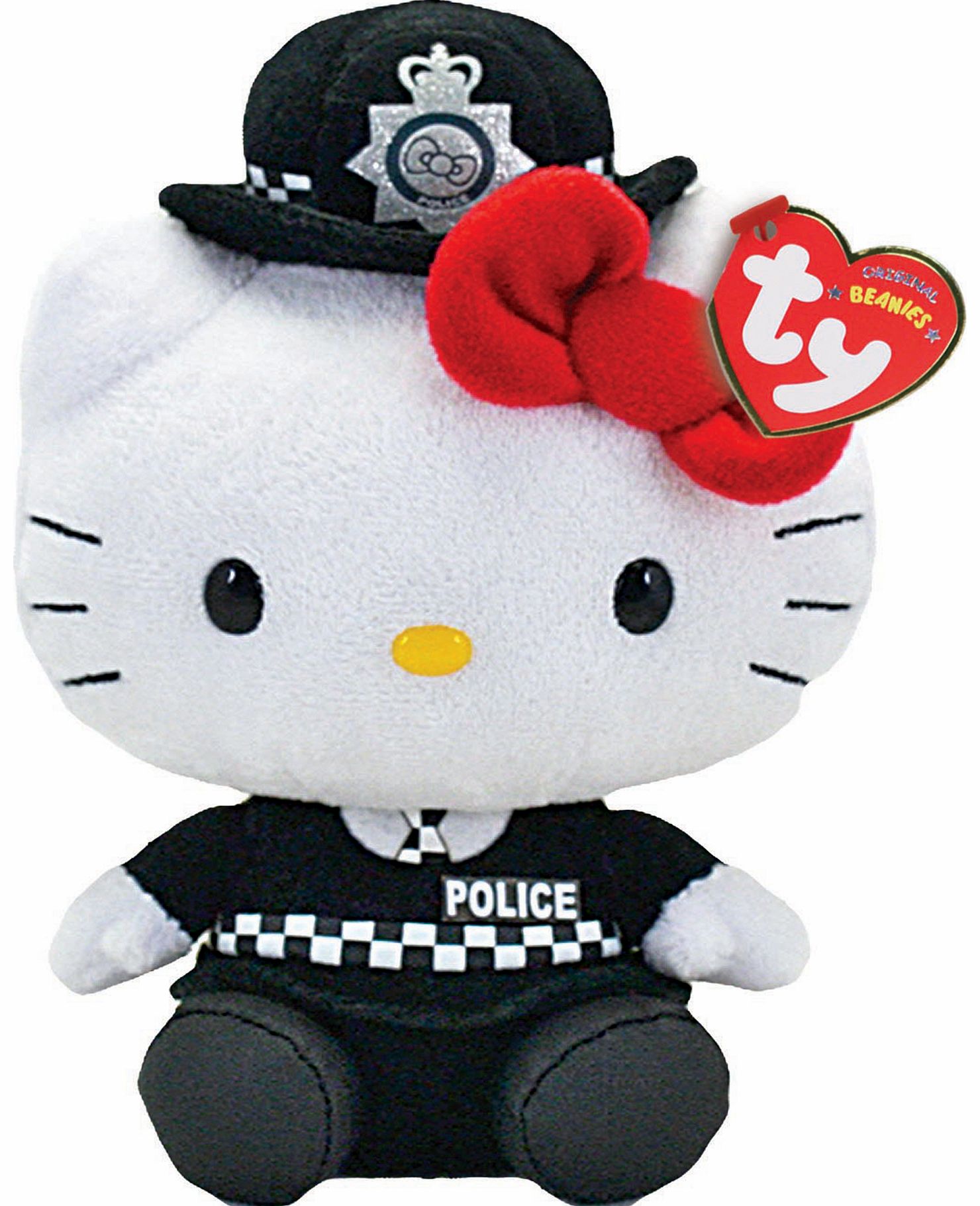 TY Hello Kitty Police Officer Beanie