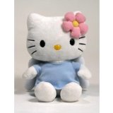 TY UK Ltd Hello Kitty Blue Angel TY Beanie, plush toys (Approximetaly 8` tall)