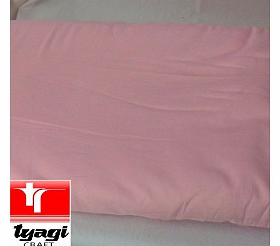 Tyagi Craft Baby Pink Quality Pure Cotton Poplin Febric for Dress Quilt Making Sewing Designer Clothe Making Tyagi Craft