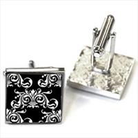 Tyler and Tyler Black Clarence Cufflinks by