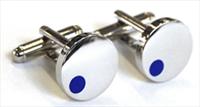 Tyler and Tyler Blue Satellite Cufflinks by