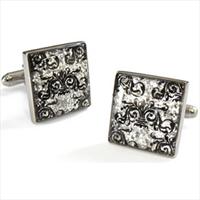 Tyler and Tyler Glitter Clarence Cufflinks by