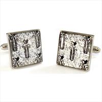 Tyler and Tyler Glitter Clement Cufflinks by